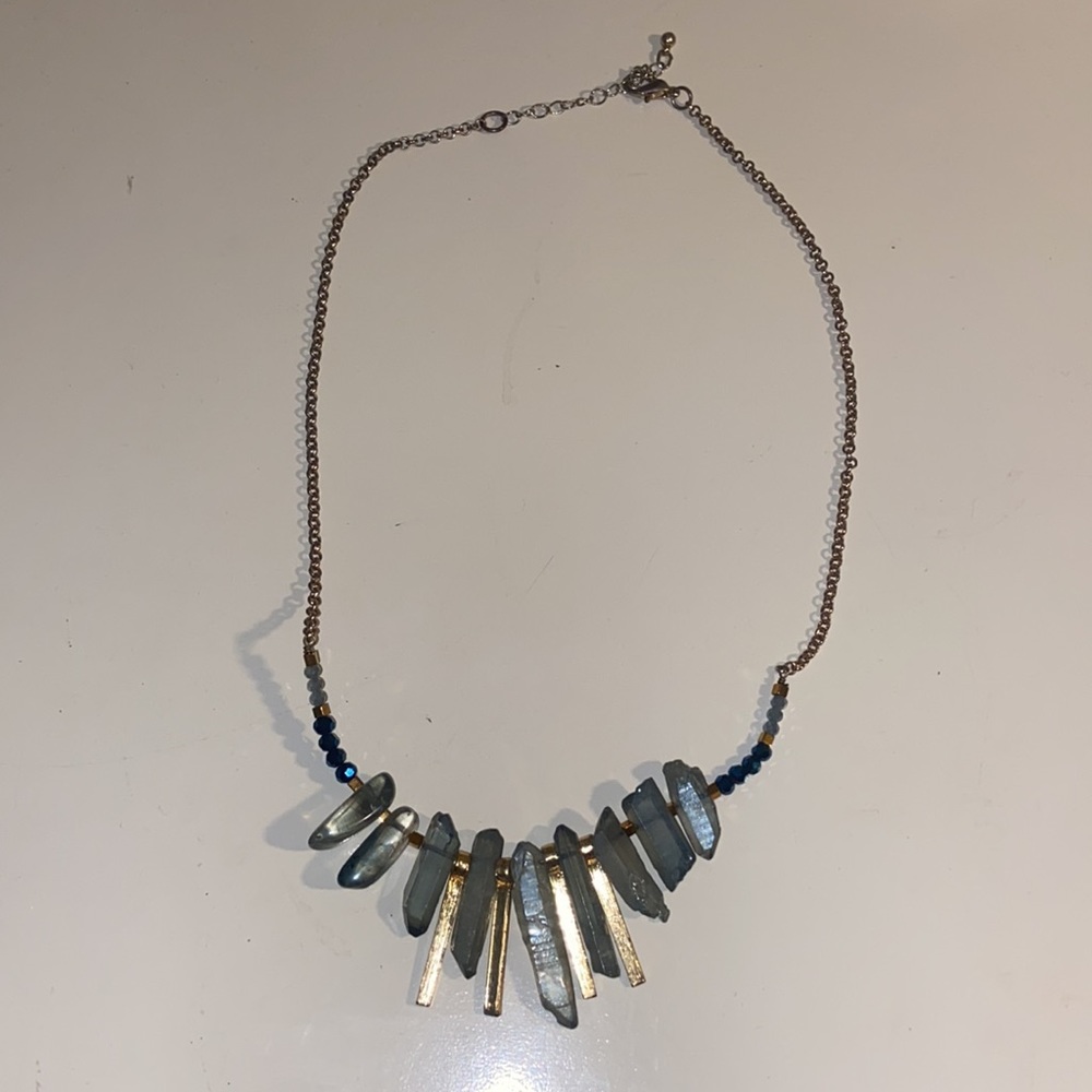 Blue Crystal Necklace